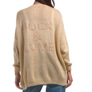 NEW Rock & Love open knit cardigan sweater